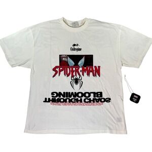 Marvel Civil Regime Spiderman Miles Morales Tee Shirt Mens XL White Graphic